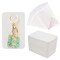 100 Pieces Keychain Display Cards with Self-Sealing Bags, 3'' x 4.7'' Keychain Cards Holder for Display Keyring Cards Jewelry Packaging Supplies (White)